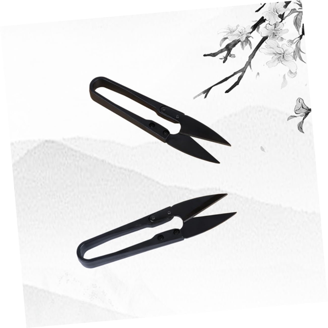 SHINEOFI 18piezas Tijeras De Coser Forma Útiles Cortadores De Bordado Para Manualidades y Suministros De Costura Casa Negro
