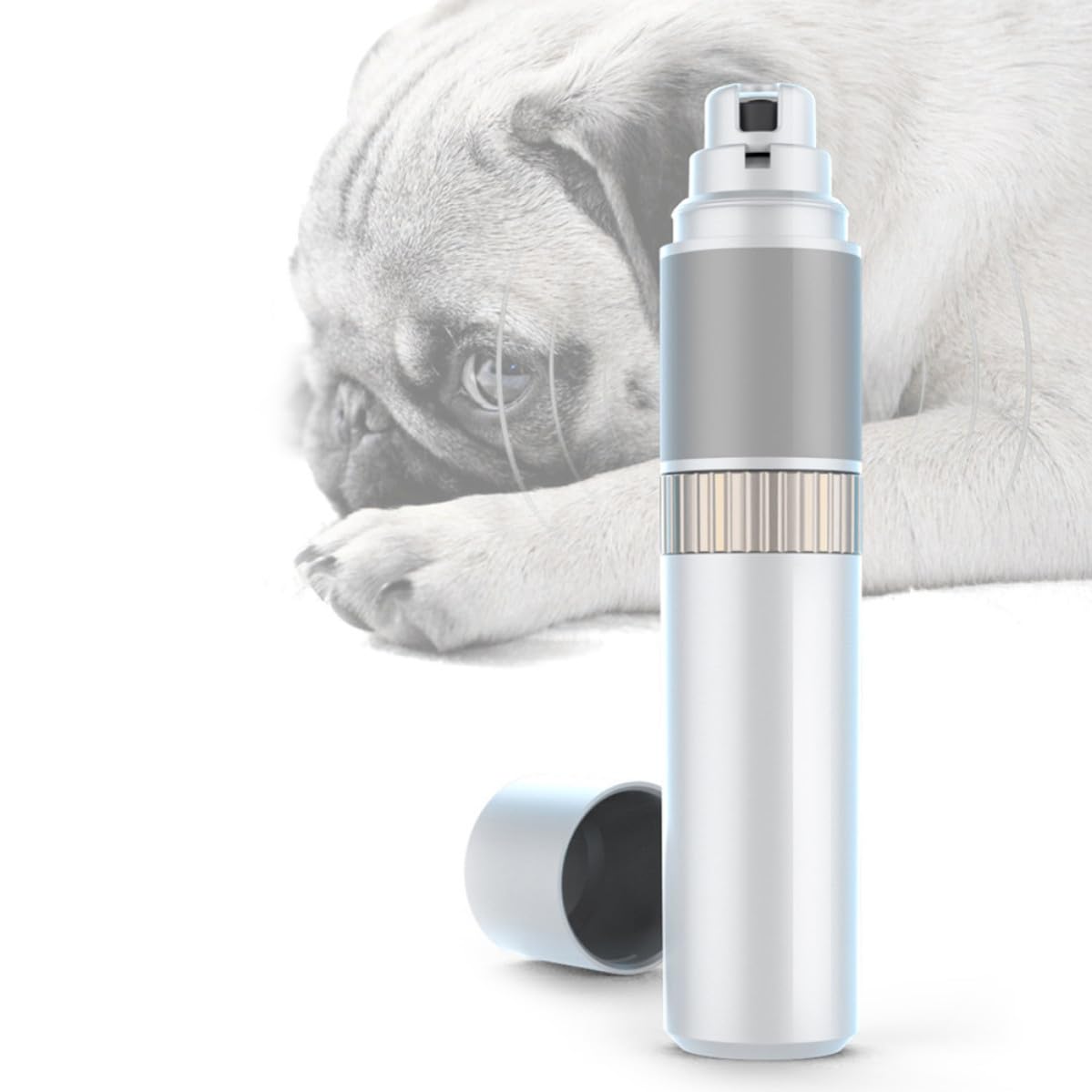 Coupe-Ongles pour Limer et Couper Les Griffes de Chats et Chiens pour Animaux Vitesse Réglable Blanc Électrique et Résistance à l'usure, Outil Portable de Chats et Chiens