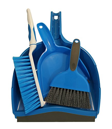 Dustpan and Brush Set, Pack of 2 Sets (4 pieces) Cage Cleaner for Guinea Pigs, Cats, Hedgehogs, Hamsters, Chinchillas, Rabbits, Reptiles and Other Small Animals, Cleaning Tool
