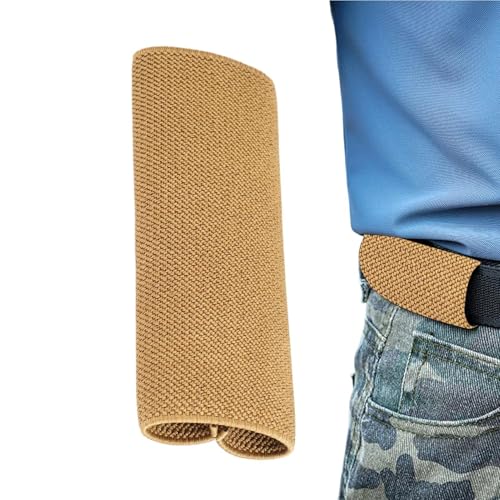 Generico Correa para cinturón, montaje fácil y material elástico | Banda de seguridad para cinturón de tela, para hombre y actividades al aire libre como viajar, acampar, marrón, Fare riferimento alla