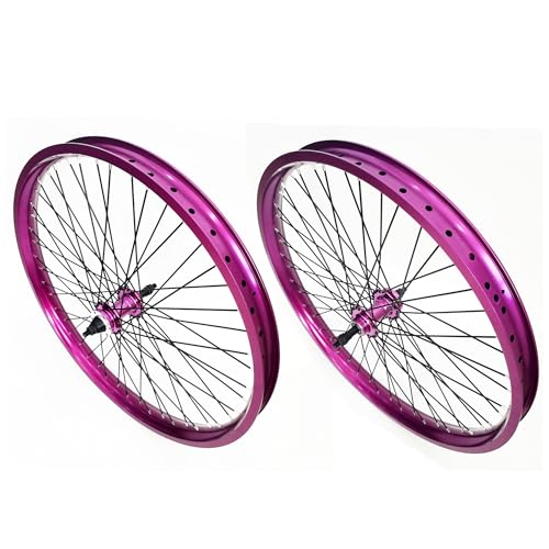 Image of 20 inch /26 inch x 1.85 inch Heavy Duty Bike Rim Wheel Set, 12 Gauge 48 Spokes Wheelset, Double Wall Aluminum Alloy Bicycle Wheels Rims (Front & Rear) Disc Brake