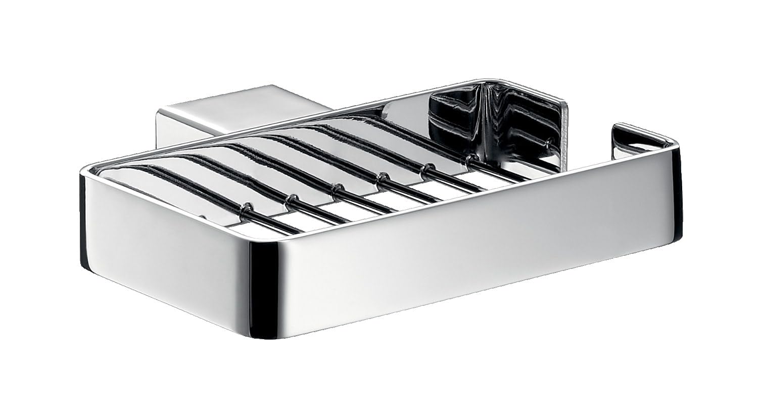 Emco Seifenkorb Chrom Modern | Bad Accessoire für Dusche | Wandhalterung 140 mm Loft Design