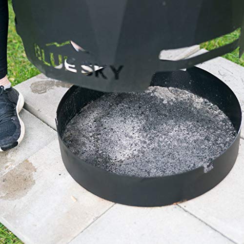 Blue Sky Outdoor Living PFP2416 Patio Pellet Fire Pit Round Campfire, 23.9" x 16", Black