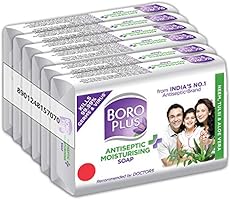 BoroPlus Antiseptic + Moisturizing Soap - Neem, Tulsi & Aloe Vera (Pack of 6)