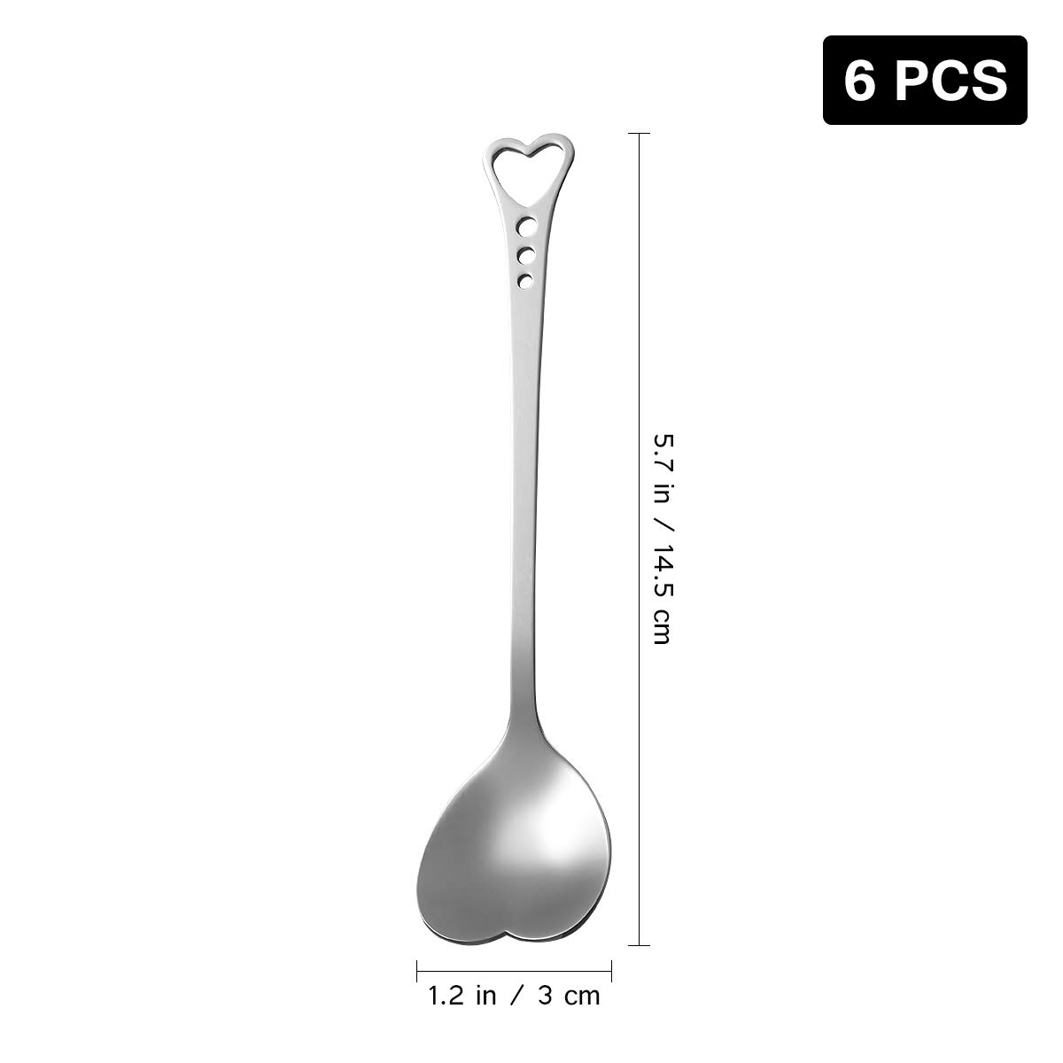 6 Bunte Edelstahl-Teelöffel Im Regenbogen-Design - Perfekt Für Kaffee, Tee & Desserts