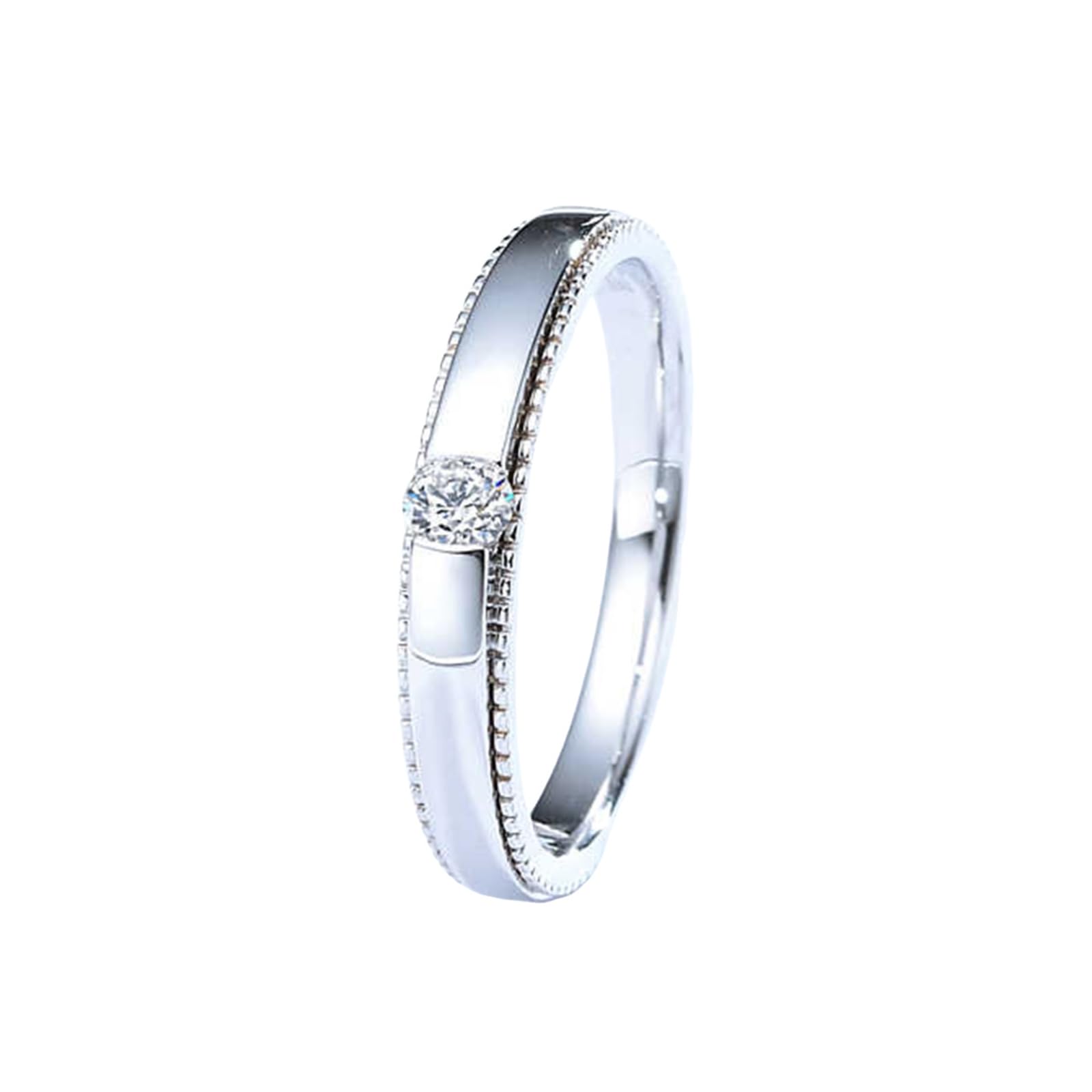 Obrączki ślubne 950 platyna, obrączki ślubne prawdziwe złoto 0,13 ct diament prawdziwy pierścionek obrączka prosta 3,6 mm obrączki ślubne dla mężczyzn rozmiar 56 (17,8)