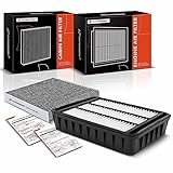 A-Premium 2-PC Engine & Cabin Air Filter with Activated Carbon Compatible with Mitsubishi Outlander