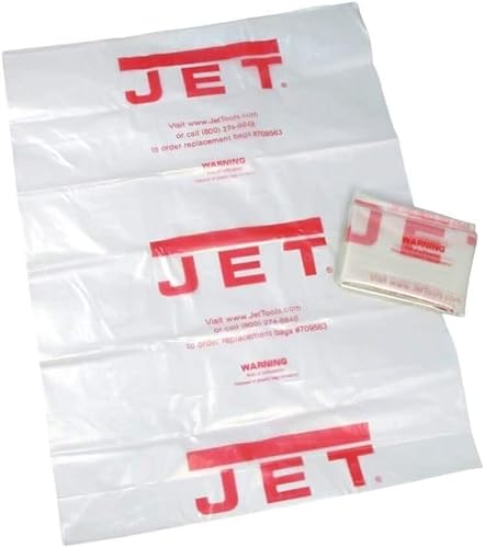 Jet Tools 709565 - Bolsa de colección plástico transparente de 140in de diámetro paquete de 5