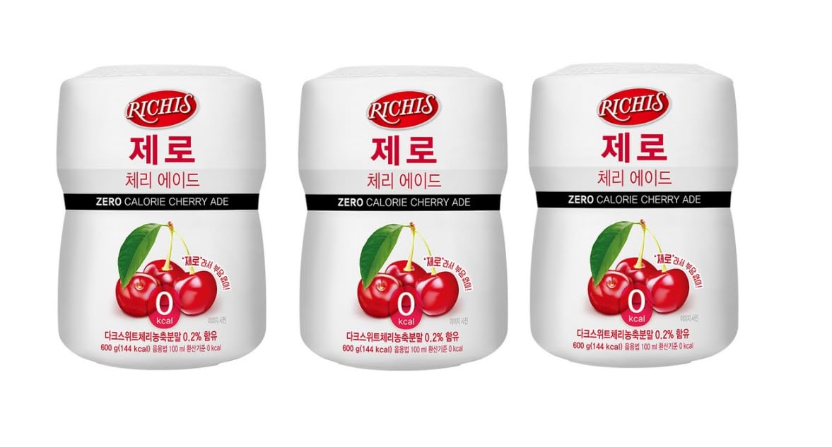 Amazon.co.jp: 【RICHIS】ゼロカロリー チェリーエード パウダー 600g