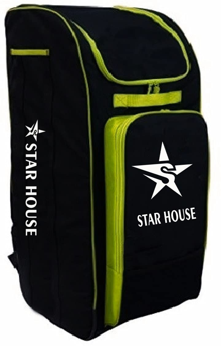 Dev Star House Classic Look Cricket Kit Bag KB-65 (Black & Yellow)-picture-28