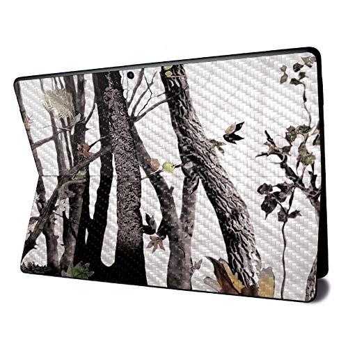 Image of MightySkins Carbon Fiber Skin for Microsoft Surface Pro X - Artic Camo | Textured Carbon Fiber Finish | Easy to Apply, Remove, and Change Styles | Made in The USA