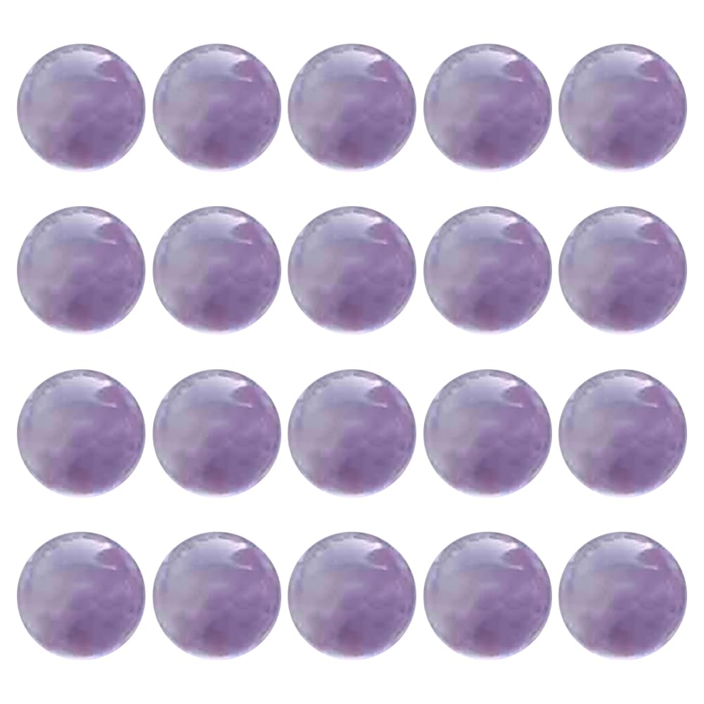 Boules décoratives violettes en verre pur pour intérieur chic