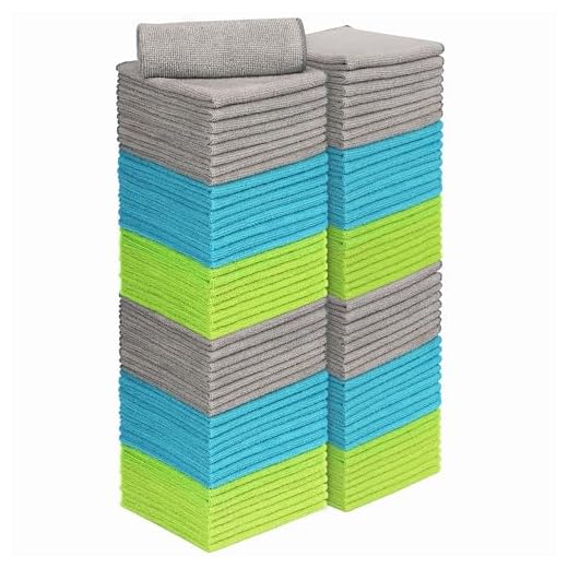 100-Pack Microfiber Cleaning Cloths