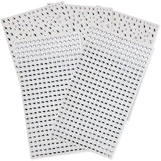 5 Sheets Self Adhesive Bling Clear Rhinestone Stickers, Acrylic Crystal Gems Stickers Bling Craft Decoration Stickers for DIY Crafts Jewels Clothes Makeup Festival Carnival Decro