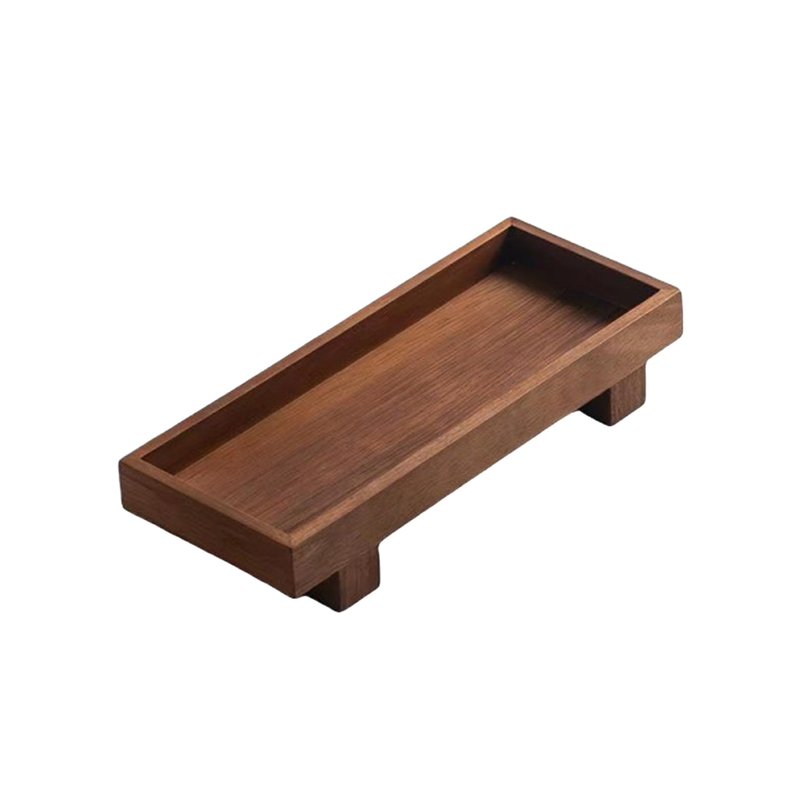 BREEZENEST Wooden Serving Tray with Legs, Rectangular Coffee Table Tray, Decorative Serving Tray for Home Kitchen and Living Room Storage and Display S