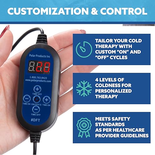 Image of Polar Active Ice 3.0 | 9 QT Cold Therapy Ice Machine| Programmable Timer | 6 in 1 Universal Pad | Cryotherapy Pain Relief System | Ace Bandage Style Compression