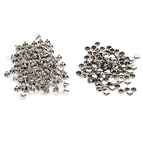 Joyzan 100 Set Rivet Cuir, Double Cap Cuir Snap Fastener Kit Calotte Métal Couture Artisanat DIY...