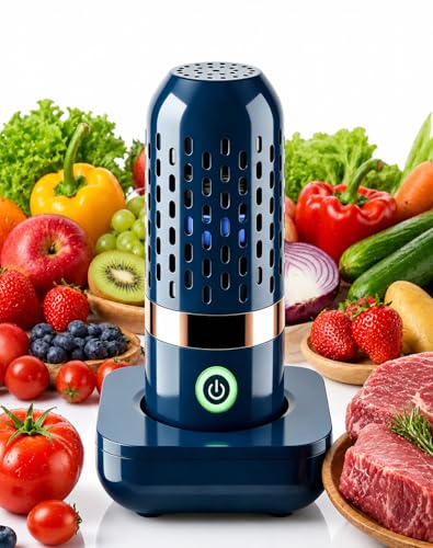 PurePod Produce Cleaner 2026 New Pure Pod Vegetable and Fruit Cleaner 10 Minute Portable Extend Shelf Life Rechargeable Travel Friendly Design for Produce Meat Seafood (1 PCS)