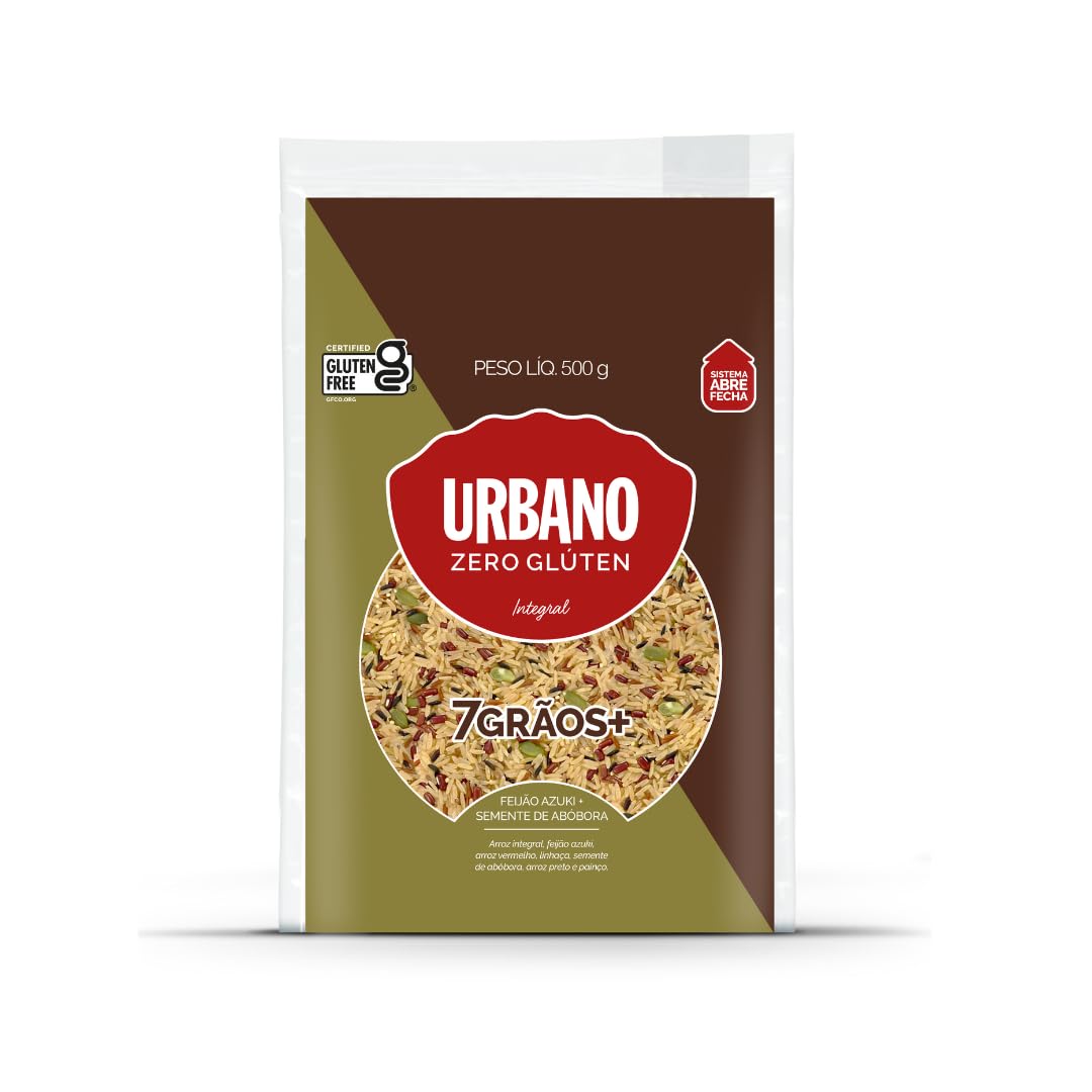 Arroz Urbano 7 Grãos + Feijão Azuki + Semente de Abóbora | Amazon