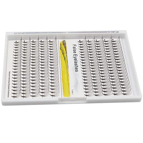 Dedila 10Rows -200Pcs Thickness 0.07Mm D Curl 10D Natural Long Individual False Eyelashes Long Stem Premade Fans Volume Eye Lashes Extensions Makeup Cluster Lashes 10-18Mm To Choose (14Mm) #TOP3