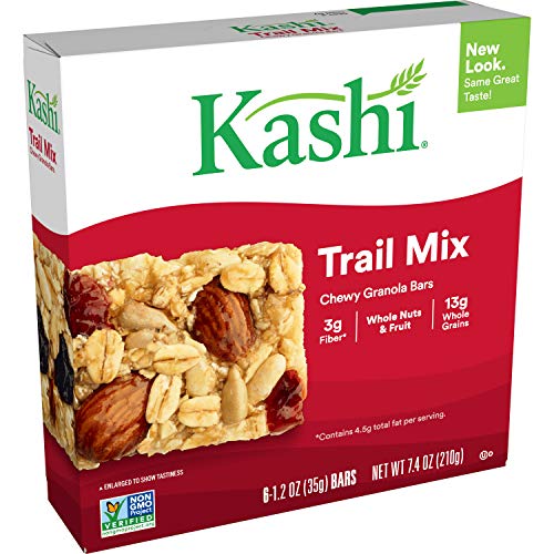 Kashi, Chewy Granola Bars Variety Pack, Chocolate Almond Sea Salt, Honey Almond Flax, Trail Mix, Peanut Peanut Butter (24 Count)