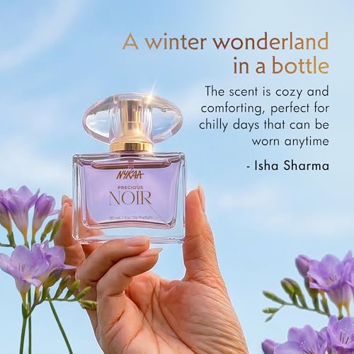 Image of Nykaa Moi Precious Noir Eau De Parfum for Women, Freesia & Apple Scent, 30ml