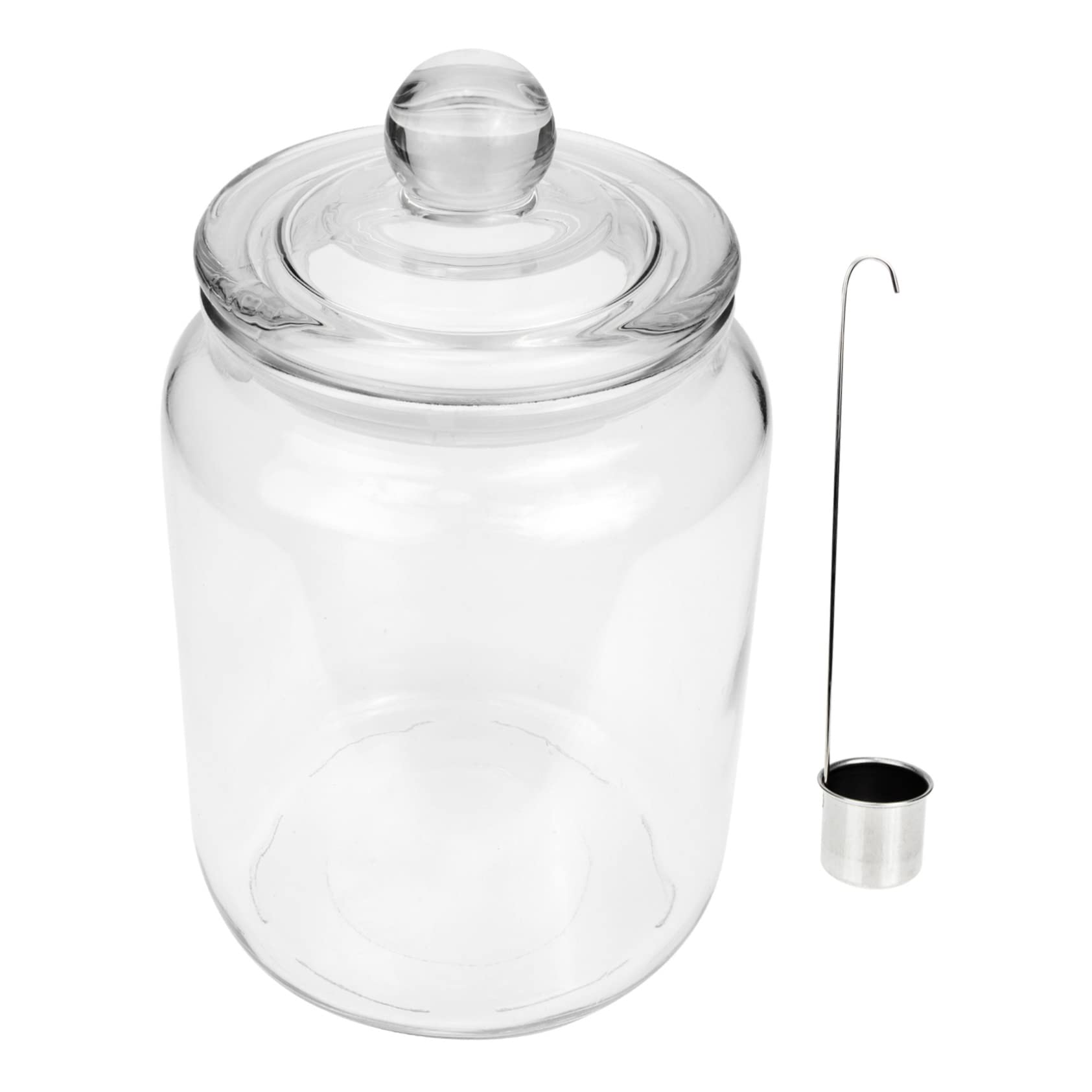 Mipcase Barattolo Ermetico per Bevande Contenitore Multifunzionale per Conservazione per Cucina e Vino Design Trasparente e
