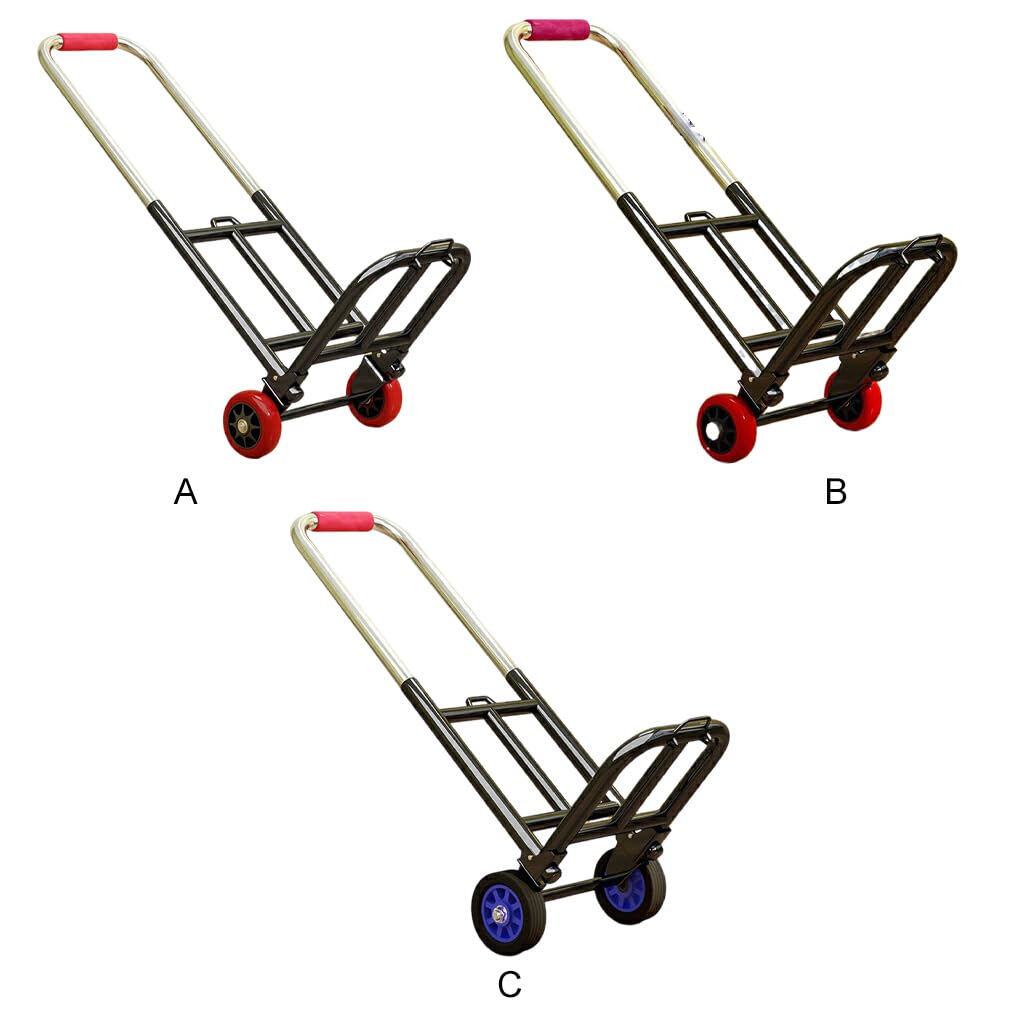 Chariot Pliant Utilitaire pour Un Transport Polyvalent et Facile de Marchandises, Bagages, Chariot à Main, remorque à Main, épicerie, Noir, 10.1 cm