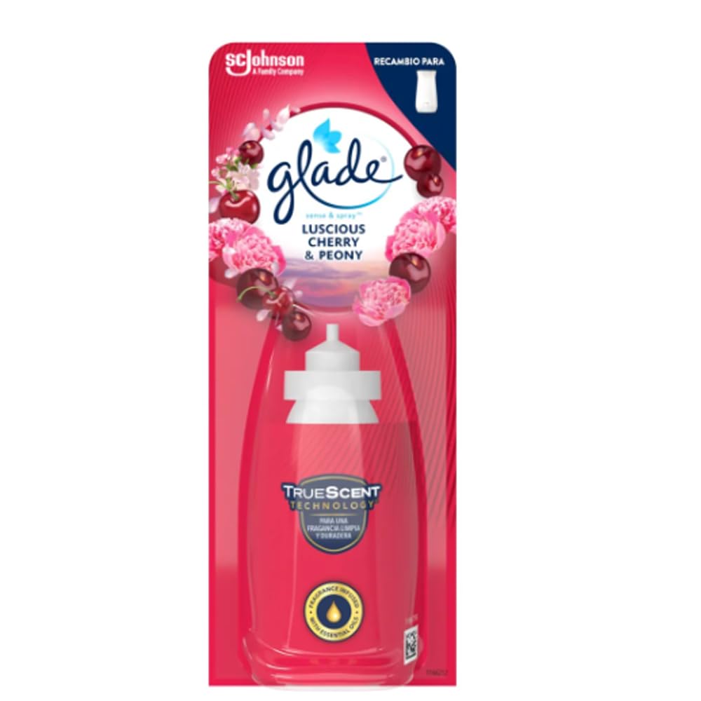 Sense & Spray Lufterfrischer-Nachfüller mit Kirsch- und Pfingstrosenduft 18 ml. B5SB. 6er-Pack.