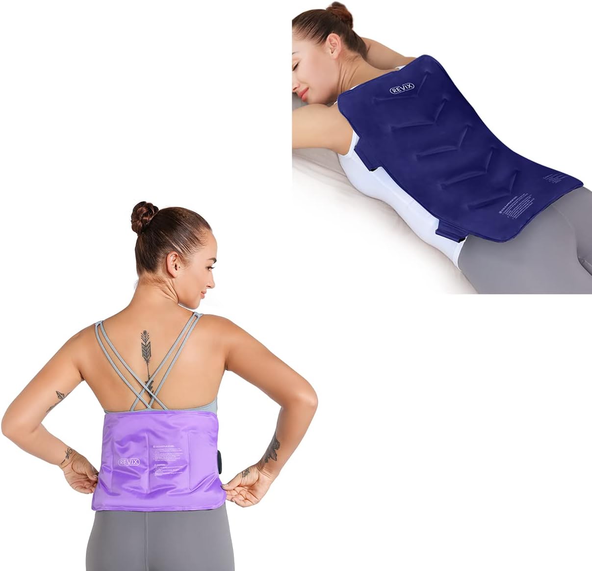 REVIX Gel Ice Pack for Lower Back Injuries and Full Back Ice Pack