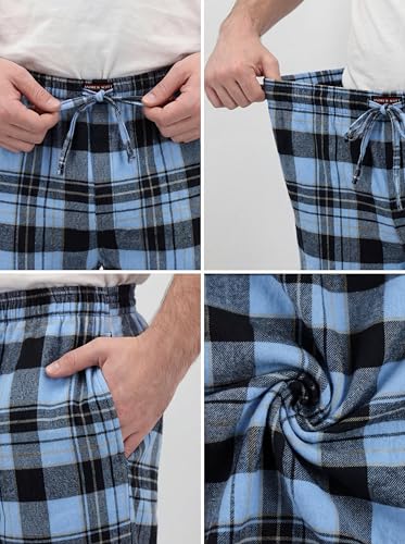 Image of Andrew Scott Men's Flannel Drawstring Pajama Pants | Plush Flannel Fleece | Pockets | Drawstring