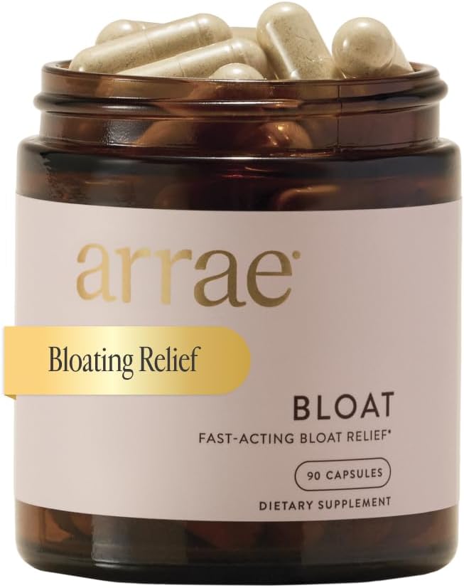 Bloat Capsules - Debloat Supplement for Women, Ginger & Bromelain, 90ct | Organic Peppermint Leaf, Vegan, Gluten-Free, Nut-Free, Cruelty-Free, Non-GMO, Made in USA