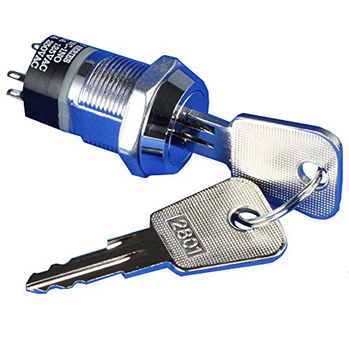 Interruttore A Chiave 2 Posizioni LAY37-11Y - 220V 5A Con 2 Chiavi