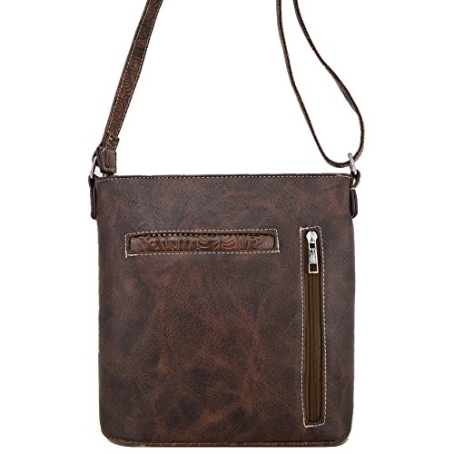 Western Style Horse Purse Embroidered Floral Rhinestone Studs Crossbody Handbags Cowgirl Country Women Single Shoulder Bag3