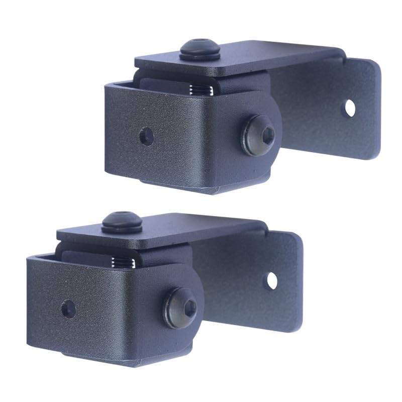 Image of SWM- D2-2H - Speaker Wall Mount Stand - Bracket 2 Nos for 5 mm & inch Thread Hole /Keyhole Speakers Universal Speaker Stand (2 Hole clamp)