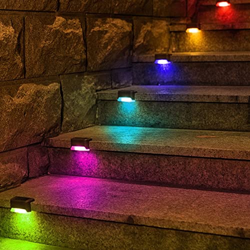 Luminaires extérieurs solaires LED XhuangTech lot de 12 étanches multicolores - 6