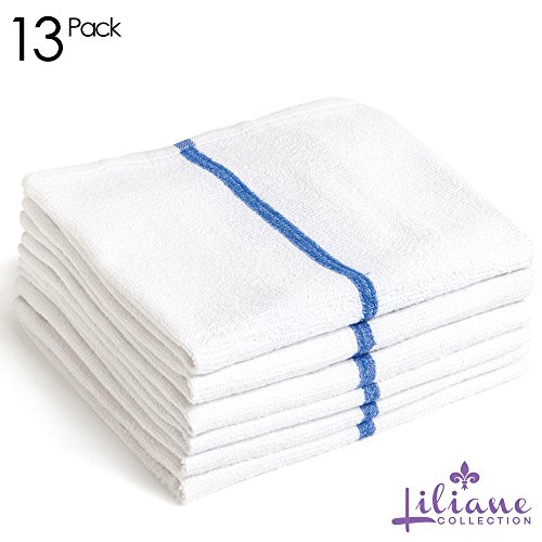 Liliane Collection 13 Bar Mops Kitchen Towels - 15" x 18" Commercial Grade