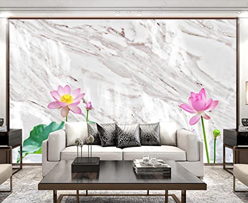 Papier peint panoramique lotus 350x250cm pour salon - 2