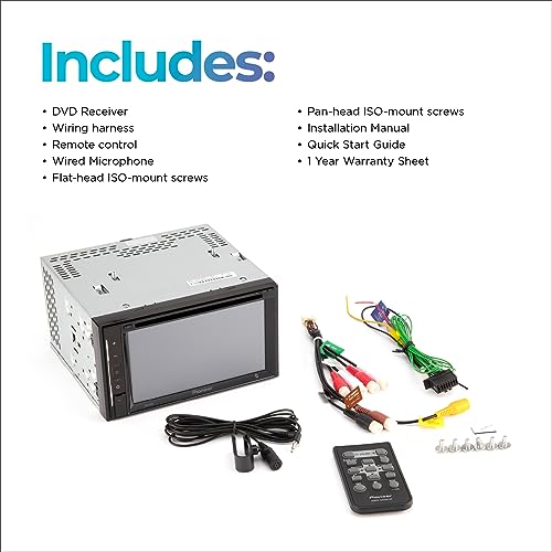 Pioneer Avh-241Ex Double-Din Cd/Dvd Receiver, With Amazon Alexa Via The Pioneer Vozsis App, Bluetooth And Backup Camera Compatibility, 6.2” Resistive Touchscreen #TOP6