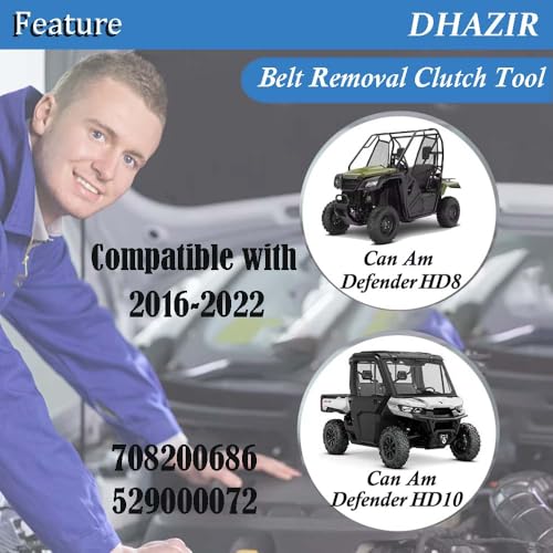 Image of For Can Am Defender HD8 HD10 belt removal clutch tool Replace 708200686-529000072
