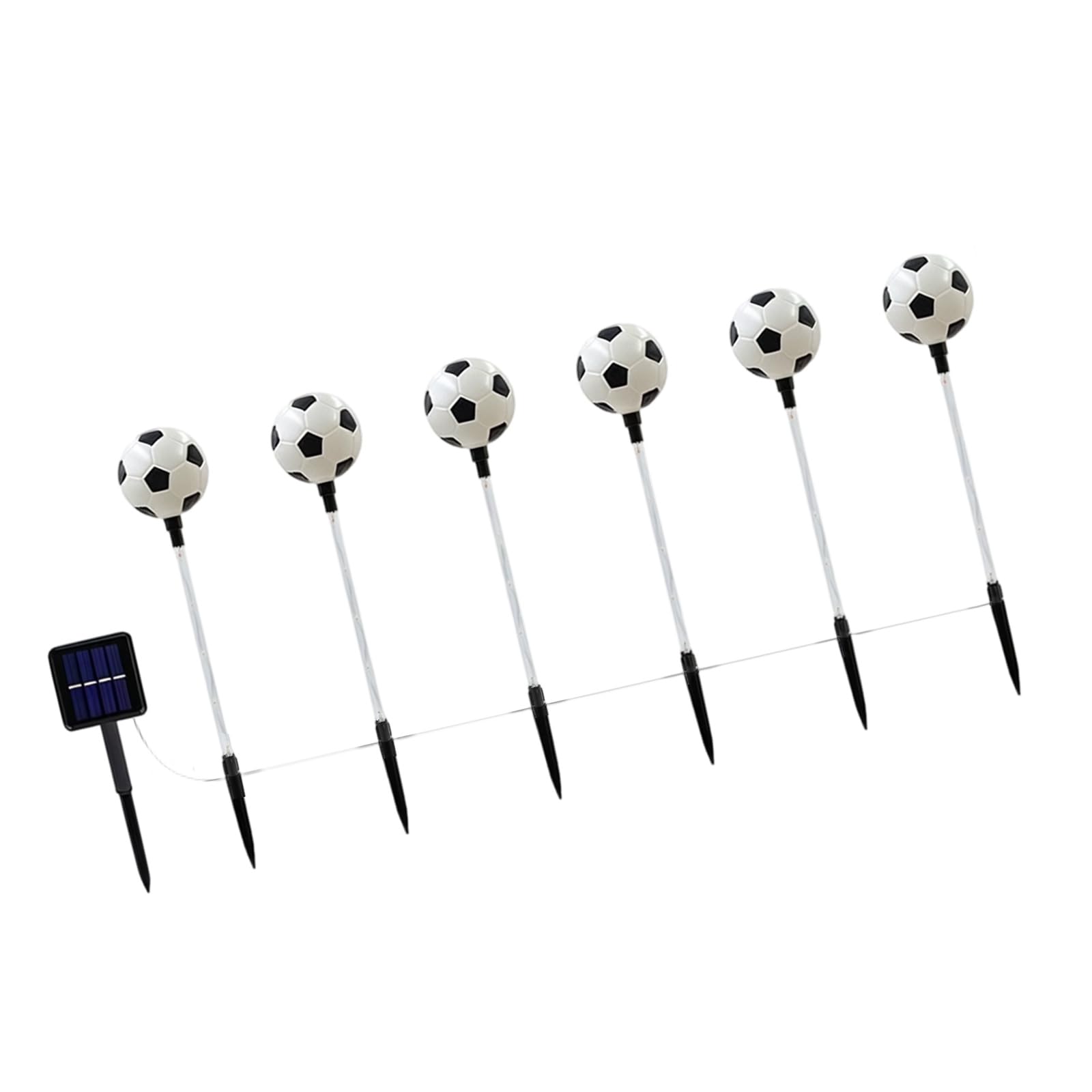 Qcbuegof Solar Pathway Light Football/Basketball/Baseball Shape Landscape Light Texture for Yard Walkway IP55 Solar Landscape Lights