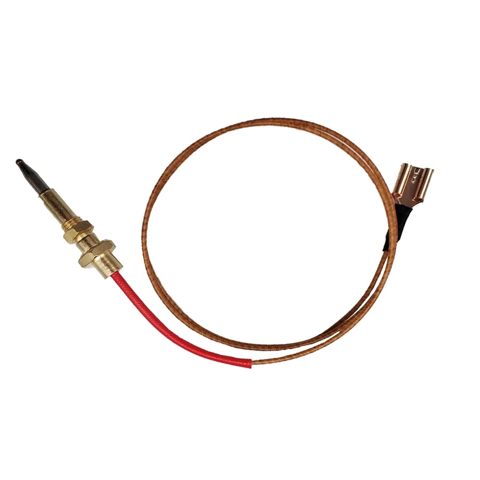 ZVHZQEMMT Gas Fireplace Cooker Thermocouple Griddle Stove Parts Temperature Sensor Burner Accessories Flame Fail Safe Wire 65cm Lucky