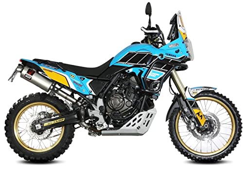 mivv pot d'echappement approuve catalyse dakar acier compatible avec yamaha ténéré 700 2019 2020 2021 2022 mototopgun Cover