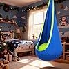 Y- STOP Kids Pod Swing Seat, Hanging Hammock Chair Swing with Inflatable Pillow, Sensory Swing Chair with Pocket for Outdoor and Indoor (Blue and Green) #1