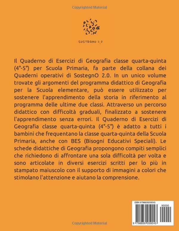 Miniatura 2 de Quaderno Esercizi Geografia. Per la Scuola elementare. Classe Quarta e Quinta (Italian Edition)