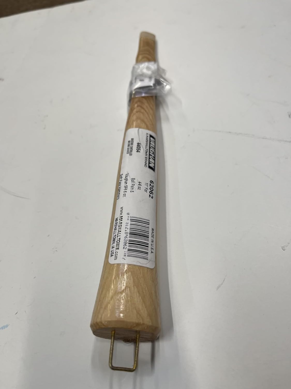 VAUGHAN Ball Pein Hickory Replacement Handle, 11 Inch, Made in the USA, VN62062W