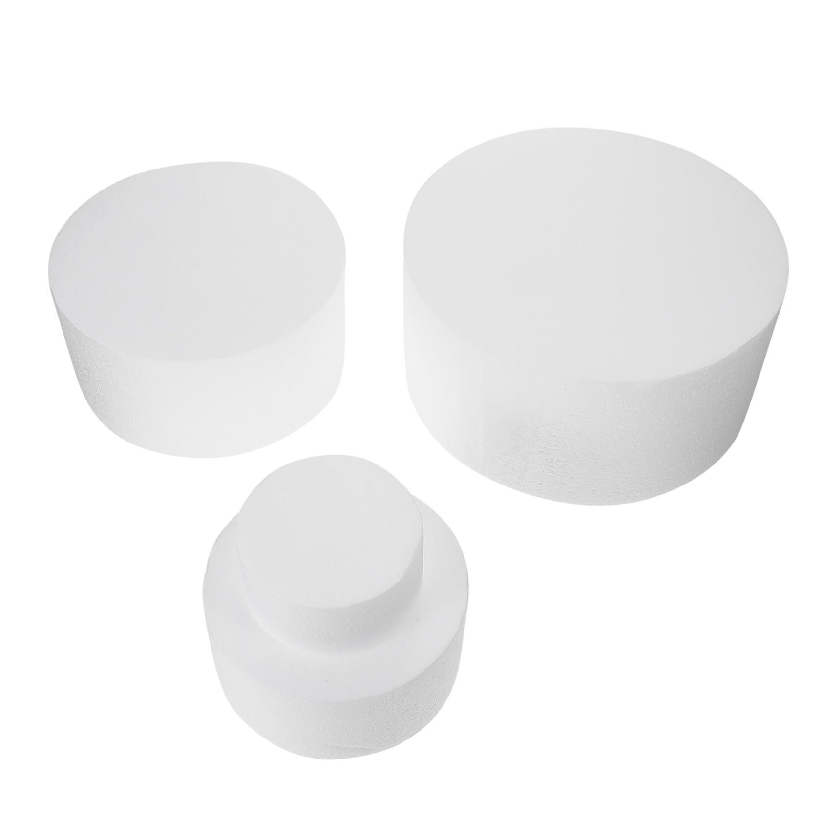 Gadpiparty 4 Stück Weißes Schaumstoff Kuchenform zum Üben der Tortendekoration mit Flexiblen Formen für Selbstgemacht Kuchendeko und Partydekorationen