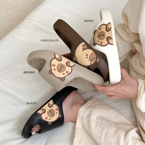 Image of Men's and Women's Capybara Slides,Cute Capybara Slippers for Indoor Outdoor,Non Slip Quick Drying Shower Shoes,Comfort Cloud Slides Sandals