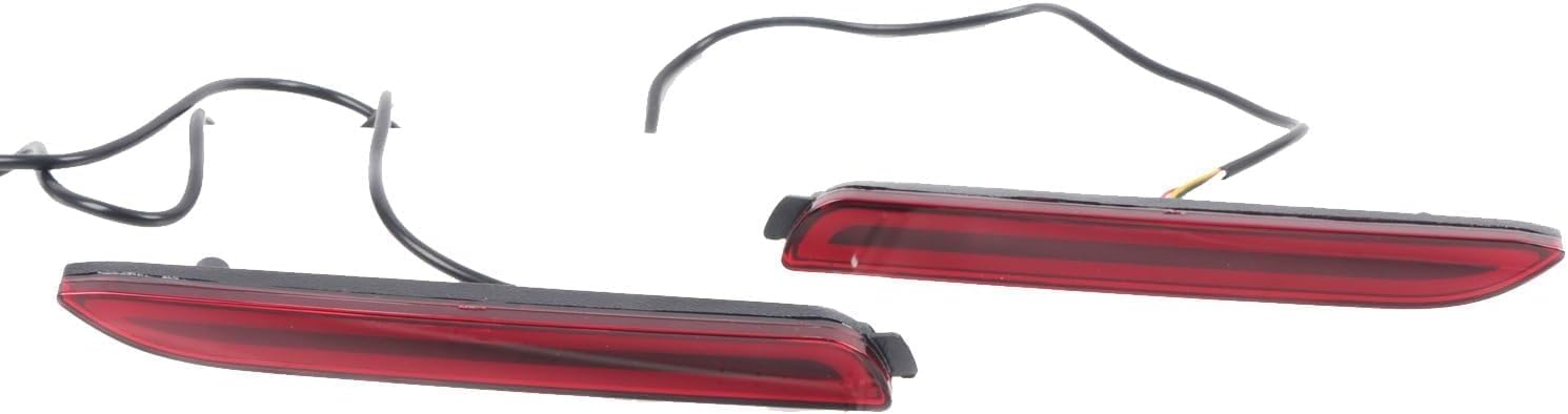 Generic L2R for Toyota RAV4 2019-2024 Exterior LED Rear Tail Fog Light Replacements Bumper Brake Lights Driving Lamp 2pcs Car Accessories (Red)