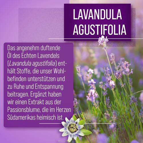 Sanct Bernhard Lavendel Nerven-Kapseln mit Passionsblumen-Extrakt, Lavendelöl, Vitamin B6 und B12, Inhalt 120 Kapseln